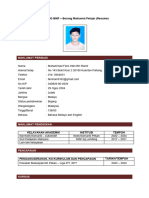 Borang BMP Resume