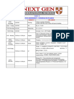 Grade - 8 SA - 1 Syllabus & Schedule