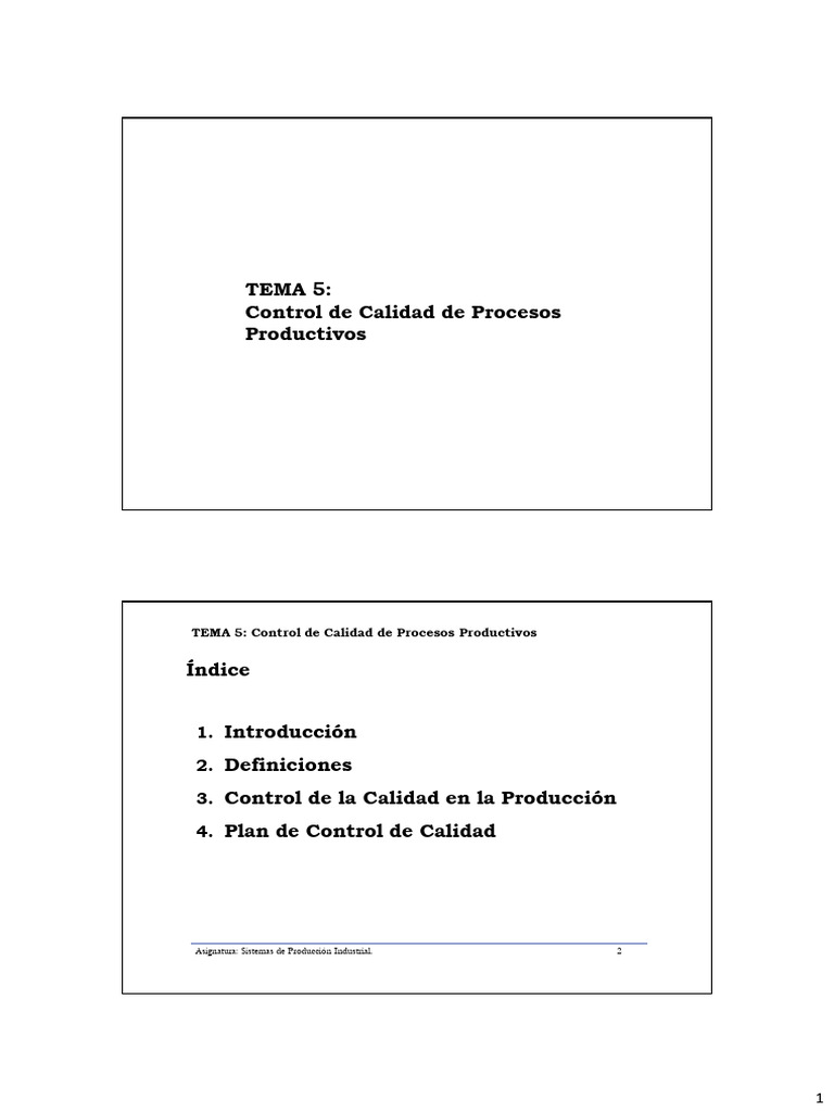 Control de Calidad en Producción | PDF | Calidad (comercial) | Business