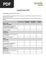 Cuestionario de Salud Infantil (CHAQ) | PDF