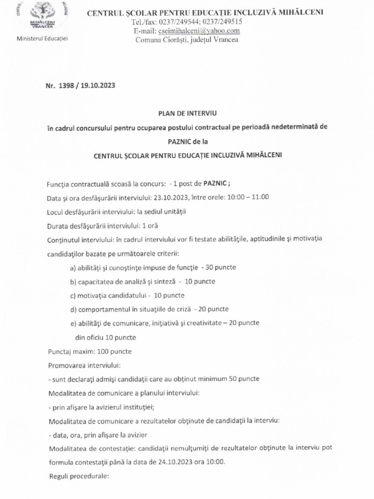 Plan Interviu | PDF