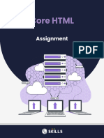 Core HTML Assignment Que.