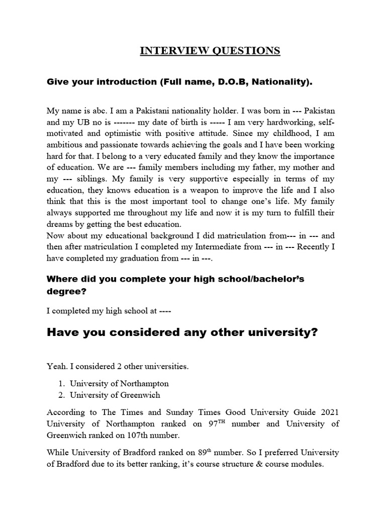 Final interview bradford pdf psychology academic degree