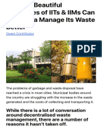 How The Beautiful Campuses of IITs & IIMs Can Help India Manage Its Waste Better - The Better India