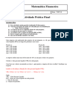 Matemática Financeira - Ativ Prática Final