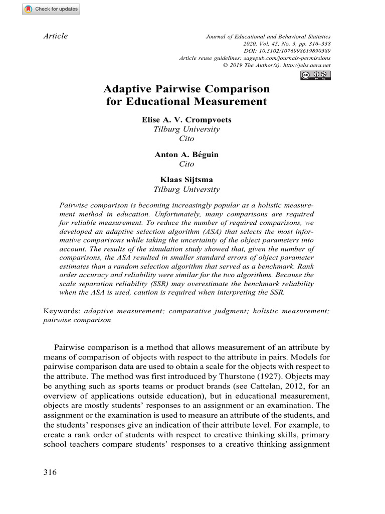 Educational Measurement PDF Errors And Residuals Estimator