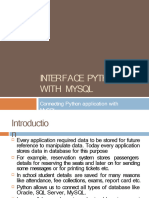 Interface Python With MySQL