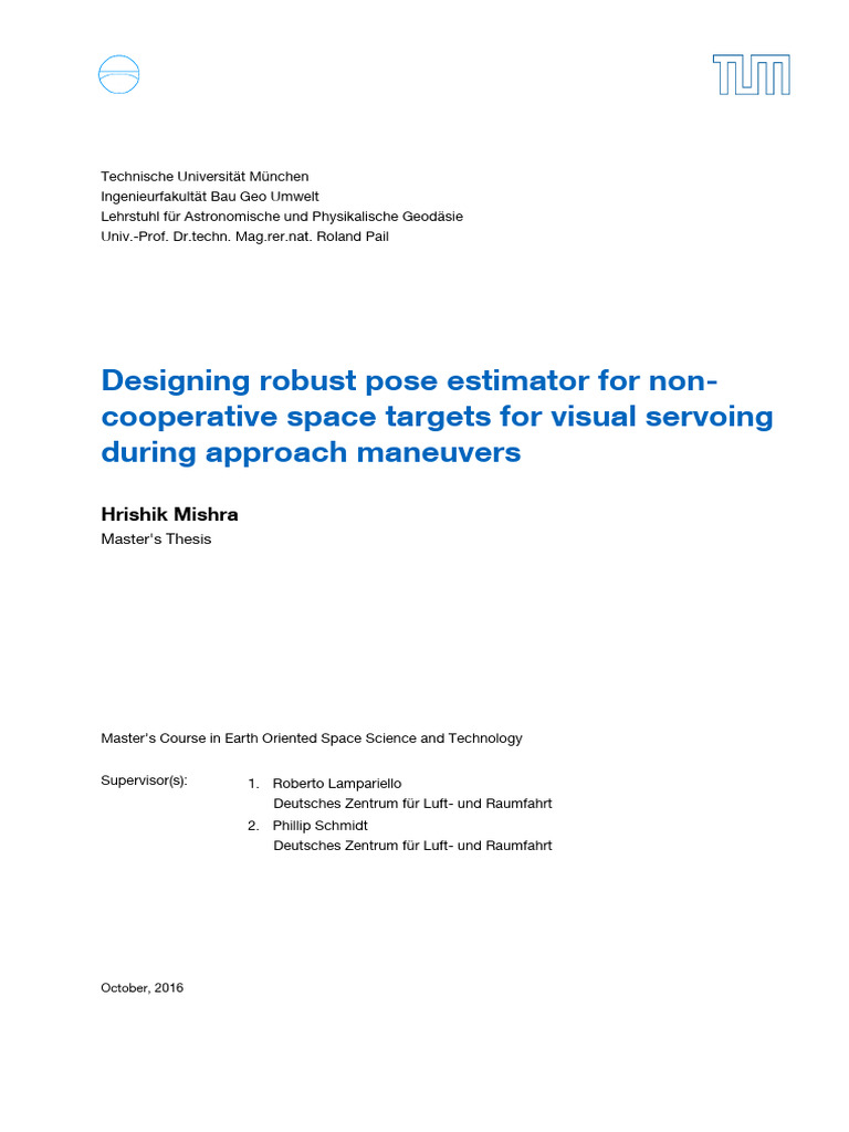 Space Target Pose Estimation | PDF | Mechanics