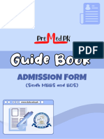 PreMed Sindh Admission Guidebook MBBS BDS