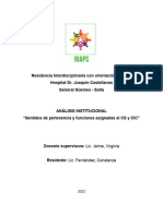 Sentidos de Pertenencia y Funciones Asignadas Al Centro de Salud y Al Centro Integrador Comunitario