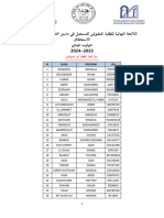 النتائج النهائية لماستر العقار والتعمير الوقت العادي