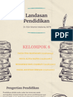 Kelompok 8 - Landasan Pendidikan