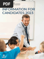 Information For Candidates 2023