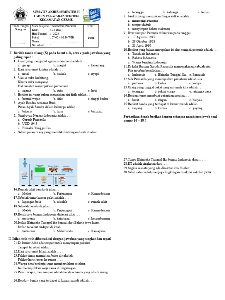 Sumatif Pkn 2 Kelas 2 Pdf