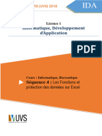 Chap 1 - Fonctions et protection des données Excel (1)