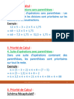 II. Priorité de Calcul:: 3. Suite D'opérations Sans Parenthèses