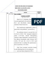 High Court For The State of Telangana MAIN CASE: Crl.A.No.2904 of 2018 Proceeding Sheet Sl. No. Date Order Office Note