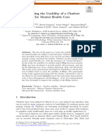 Assessing The Usability of A Chatbot For Mental Health Care: MD - Mulvenna@ulster - Ac.uk