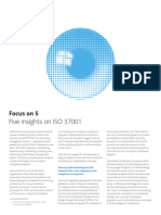 Us Advisory Focus On Five Insights On Iso 37001