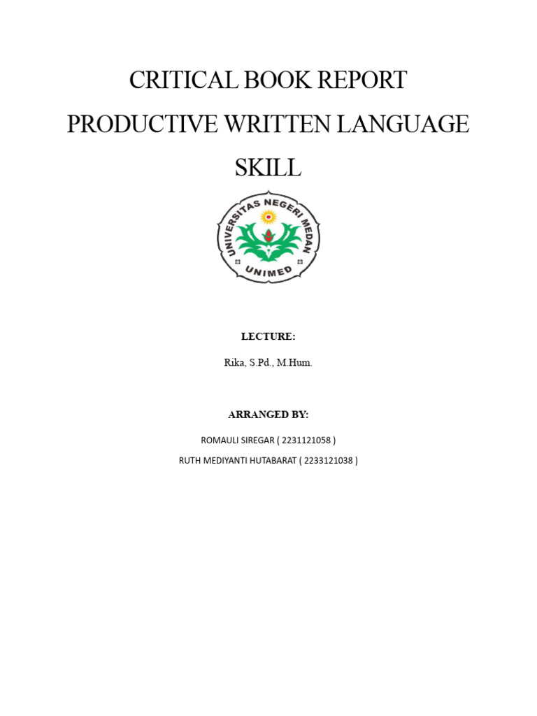 How To Write A Critical Book Report