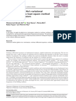 A Modification of He's Variational Approach Using The Least Square Method To Nonlinear Oscillators