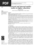 External and Internal Quality Audits in Higher Education: Turku University of Applied Sciences, Turku, Finland