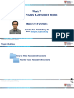 Week06 Review Recursive Functions