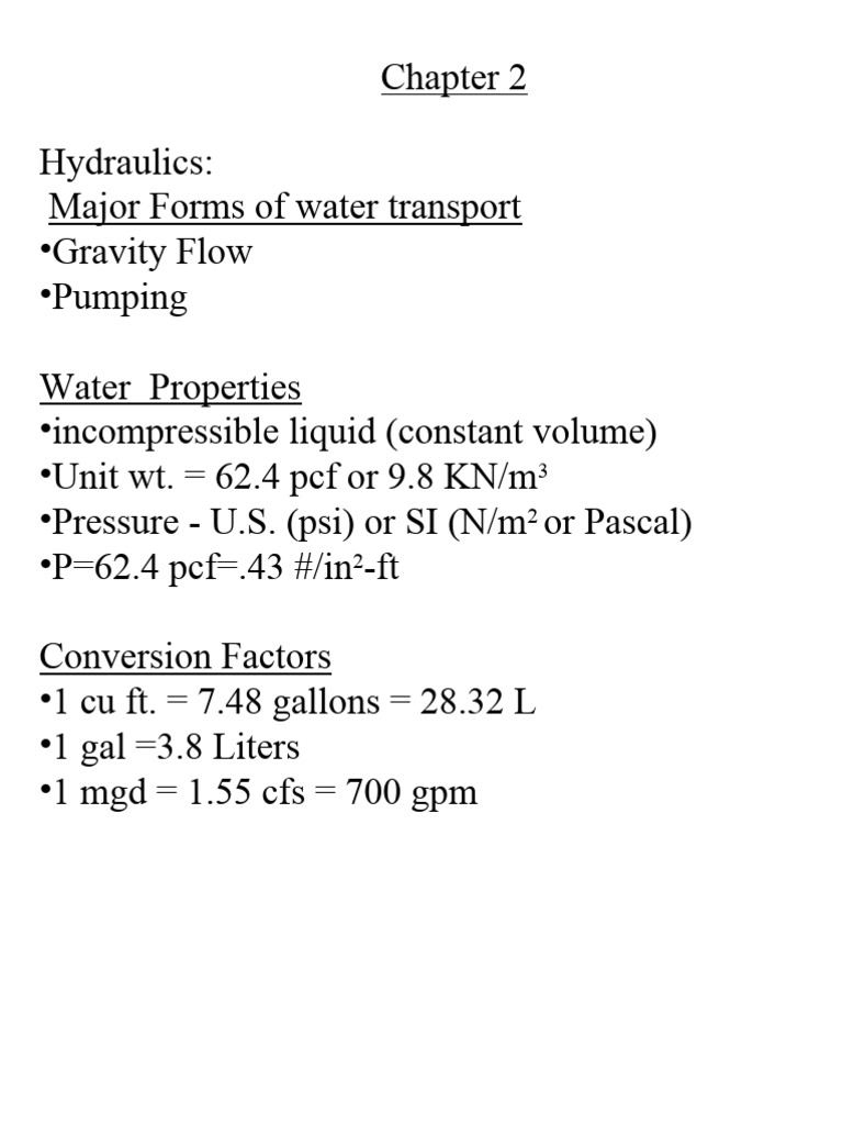 Hydraulics PDF