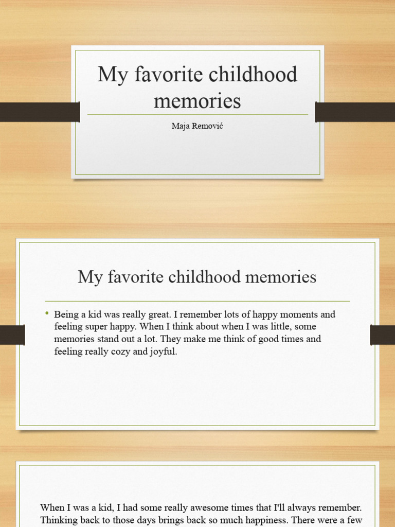 Cherished Childhood Memories | PDF | Cooking, Food & Wine | Art