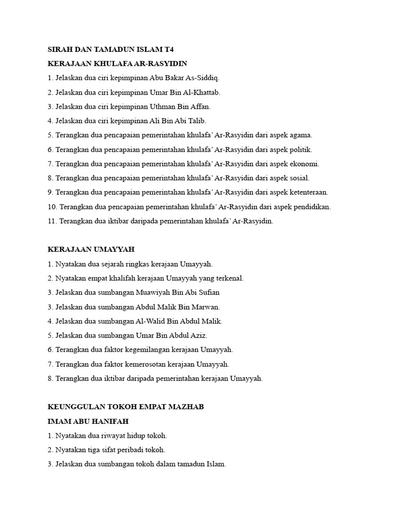 Latihan topikal pendidikan islam spm kssm pdf