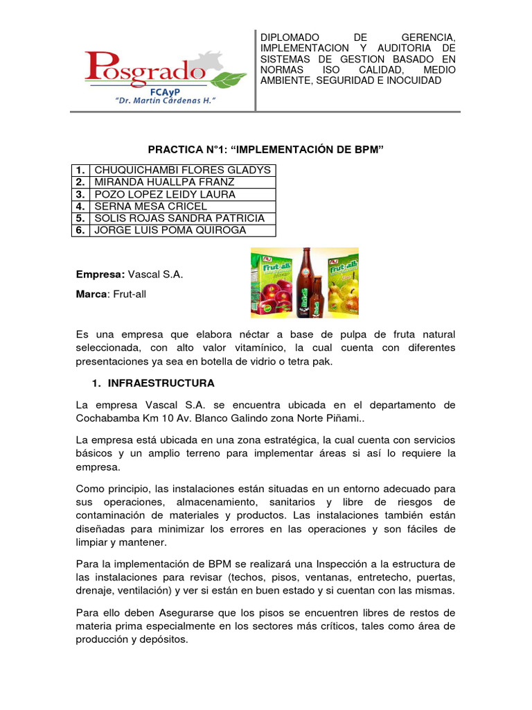 Implementación de BPM en Vascal S.A. | PDF | Business | Residuos
