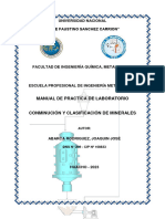 Practica de Conminucion y Clasificacion de Minerales