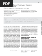 The Role of Diabetes, Obesity, and Metabolic Syndrome in Stroke