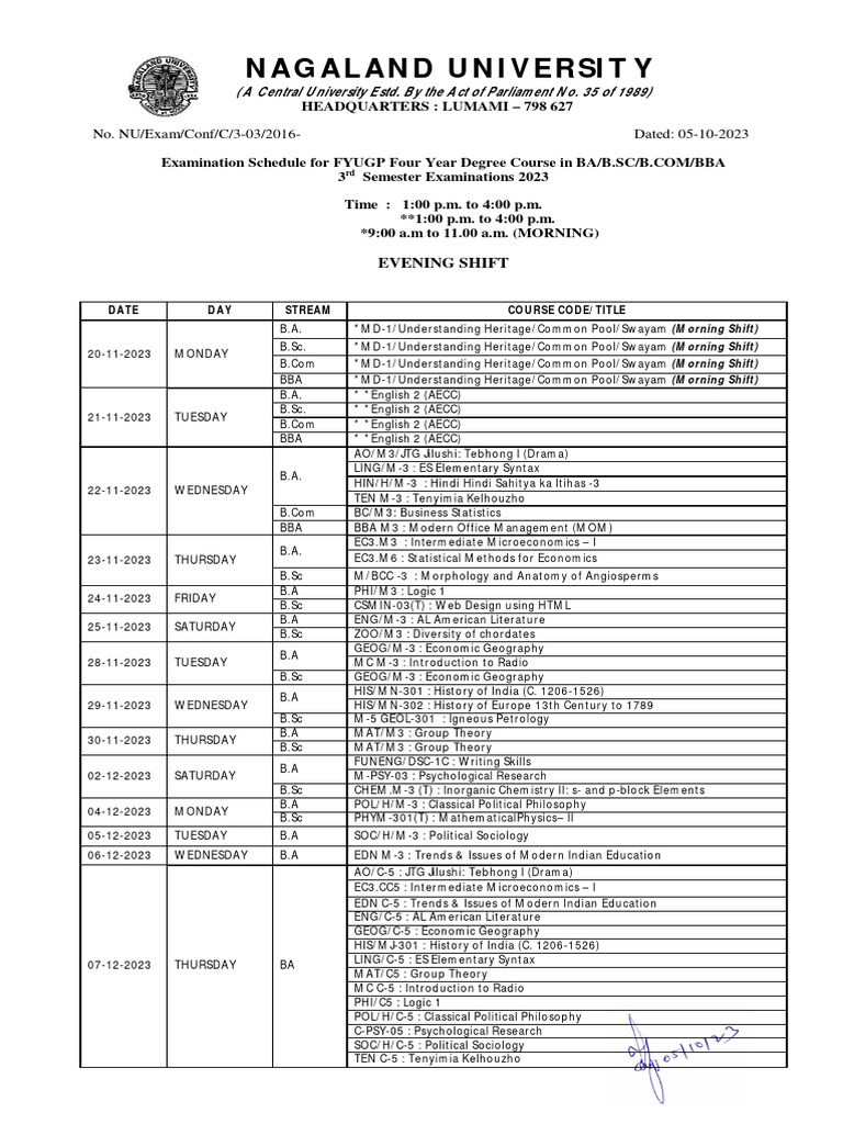 2023-ug-3sem-fyugp-exam-routine-pdf-science