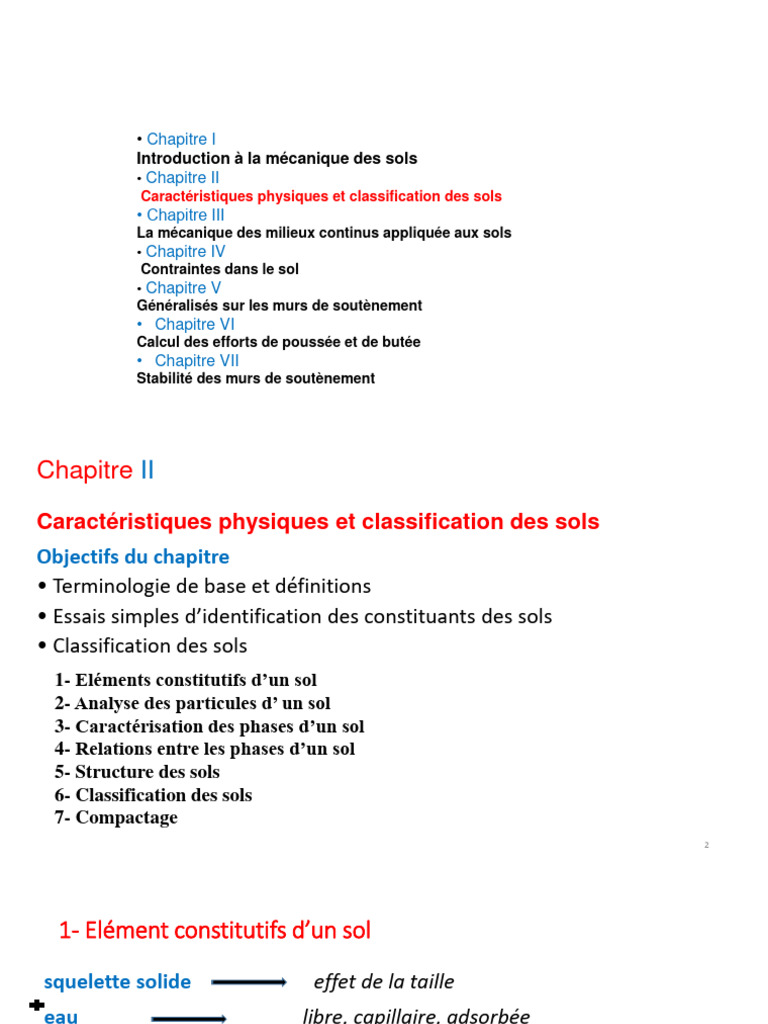 Mécanique des sols : caractéristiques et analyses | PDF | Porosité | Gaz