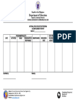 NDEP Accomplishment Report Template