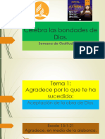 Celebra Las Bondades de Dios Tema 1 Semana de Gratitud