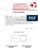 Carta Compromiso 2023 Jugadores de Primera Division 123