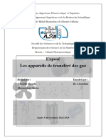 Les Appareils de Transfert Des Gaz