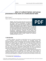 The Manifestation of Cultural Factors and Group PR