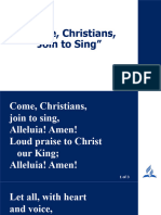 Come, Christians, Join To Sing 10