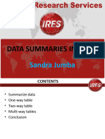 STATA Data Summaries