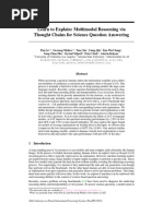 NeurIPS 2022 Learn To Explain Multimodal Reasoning Via Thought Chains For Science Question Answering Paper Conference