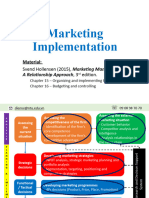 Part V - Marketing Implementation