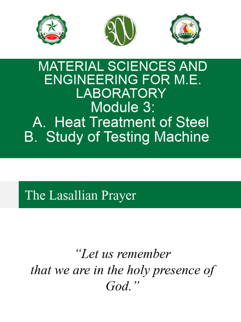 Heat Treatment of Steel Laboratory Guide | PDF | Young's Modulus | Heat ...