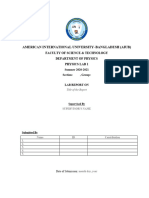 Physics 1 Lab Report Template