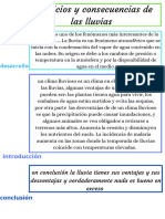 Título: en Conclusión La Lluvia Tienes Sus Ventajas y Sus Desventajas y Verdaderamente Nada Es Bueno en Exceso