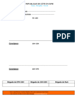 Cahier de Consignes Réception