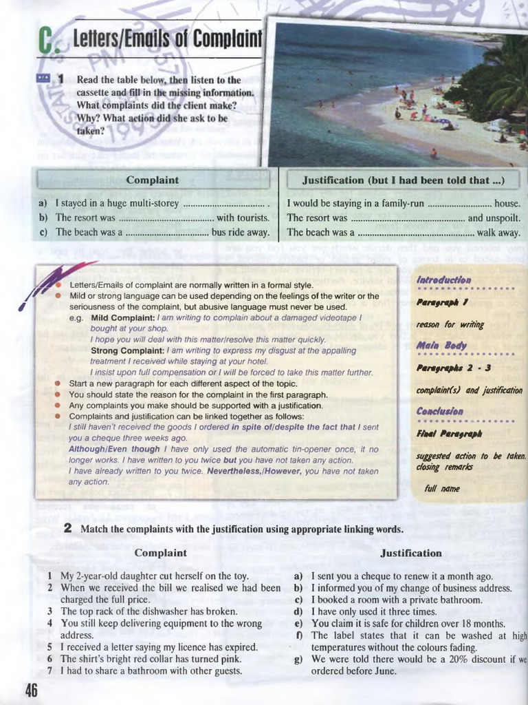 E-Mail Letter of Complaint b2 | PDF