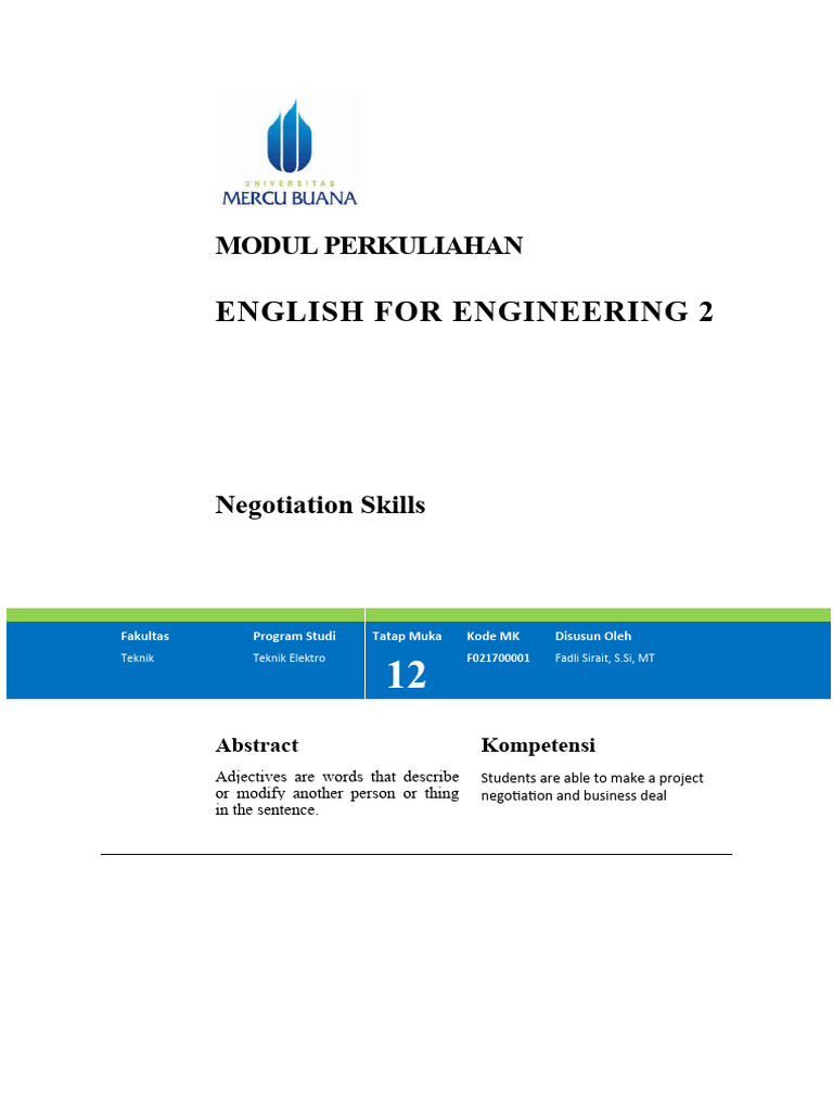 11 Negotiating | PDF | Negotiation | Risk